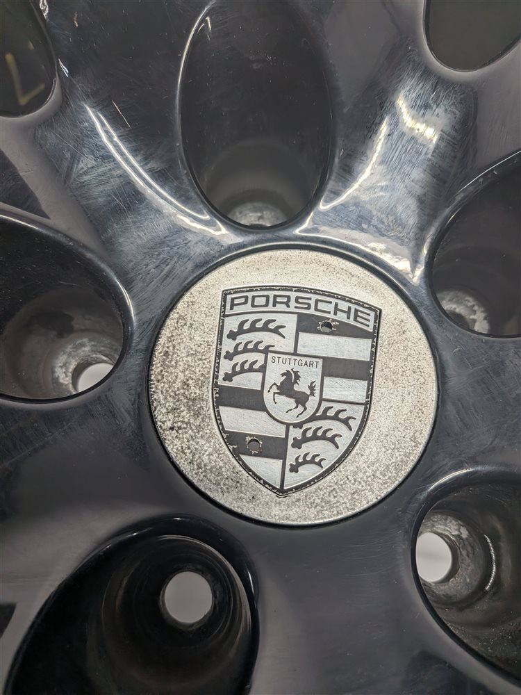Thumbnail 4: 2008-2010 PORSCHE CAYENNE (957) 21X10 ET50 10 SPOKE ALLOY WHEEL PAINTED BLACK