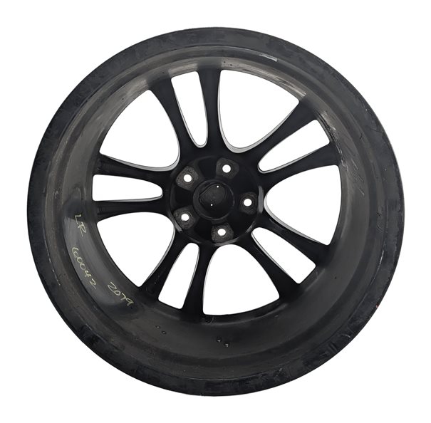Thumbnail 5: 2008-2010 PORSCHE CAYENNE (957) 21X10 ET50 10 SPOKE ALLOY WHEEL PAINTED BLACK