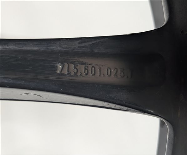 Thumbnail 9: 2008-2010 PORSCHE CAYENNE (957) 21X10 ET50 10 SPOKE ALLOY WHEEL PAINTED BLACK