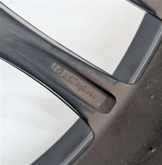 Thumbnail 11: 2008-2010 PORSCHE CAYENNE (957) 21X10 ET50 10 SPOKE ALLOY WHEEL PAINTED BLACK