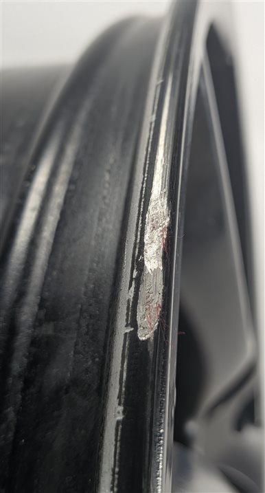 Thumbnail 13: 2008-2010 PORSCHE CAYENNE (957) 21X10 ET50 10 SPOKE ALLOY WHEEL PAINTED BLACK