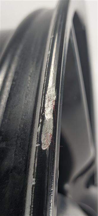 Thumbnail 14: 2008-2010 PORSCHE CAYENNE (957) 21X10 ET50 10 SPOKE ALLOY WHEEL PAINTED BLACK