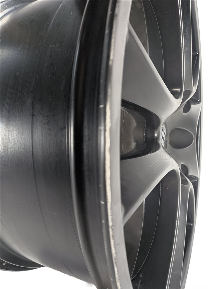 Thumbnail 15: 2008-2010 PORSCHE CAYENNE (957) 21X10 ET50 10 SPOKE ALLOY WHEEL PAINTED BLACK