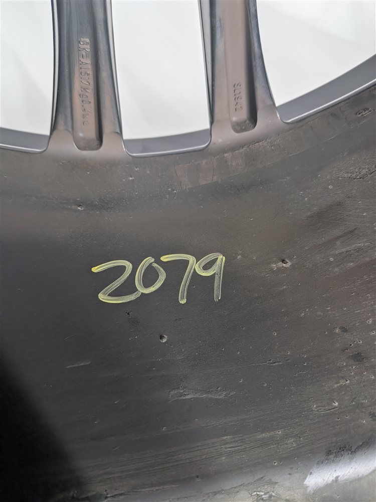 Thumbnail 7: 2008-2010 PORSCHE CAYENNE (957) 21X10 ET50 10 SPOKE ALLOY WHEEL PAINTED BLACK