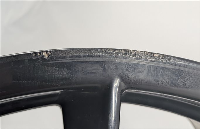Thumbnail 13: 2008-2010 PORSCHE CAYENNE (957) 21X10 ET50 10 SPOKE ALLOY WHEEL PAINTED BLACK