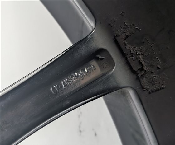 Thumbnail 7: 2008-2010 PORSCHE CAYENNE (957) 21X10 ET50 10 SPOKE ALLOY WHEEL PAINTED BLACK