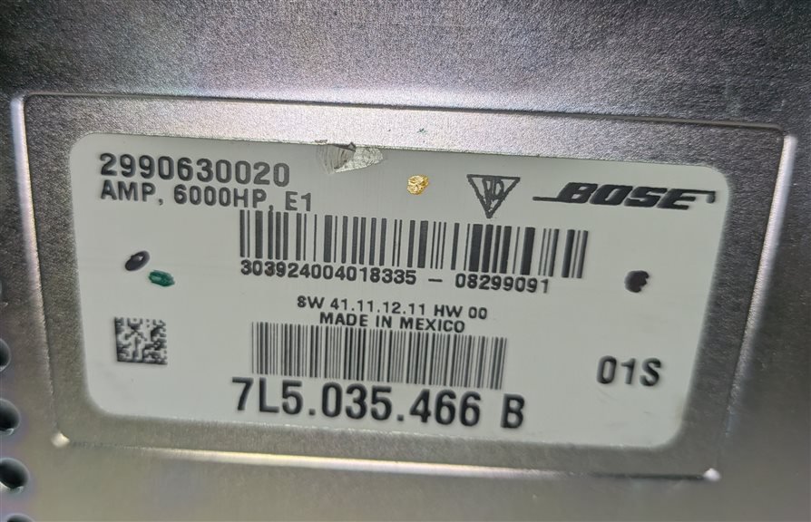 Thumbnail 5: 2008-2010 PORSCHE CAYENNE (957) RADIO STEREO MEDIA BOSE AUDIO AMP AMPLIFIER