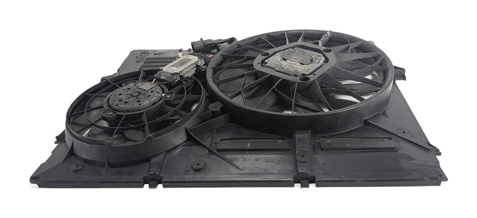 Thumbnail 2: 2003-2010 CAYENNE (955 957) RADIATOR ELECTRIC COOLING FAN BLADE MOTOR w/ SHROUD