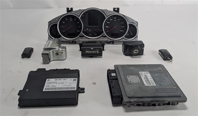 Thumbnail 3: 09-10 PORSCHE CAYENNE (957) 4.8L M48.01 ECM KESSY IMMOBILIZER CLUSTER KEY SET/8