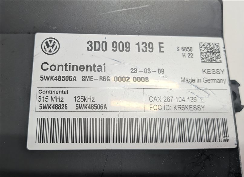 Thumbnail 7: 09-10 PORSCHE CAYENNE (957) 4.8L M48.01 ECM KESSY IMMOBILIZER CLUSTER KEY SET/8