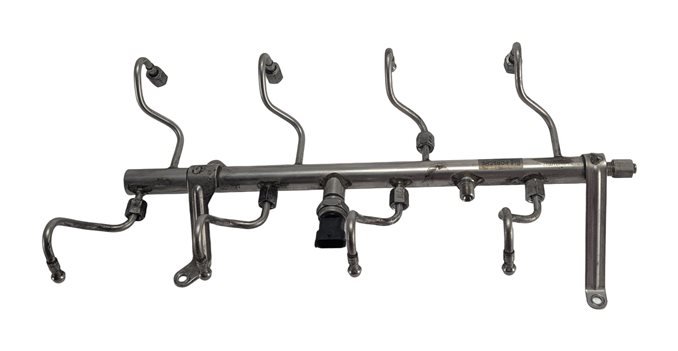 Thumbnail 3: 2009-2010 PORSCHE CAYENNE (957) 4.8L (M48.01) FUEL RAIL w/LINES PRESSURE SENSOR