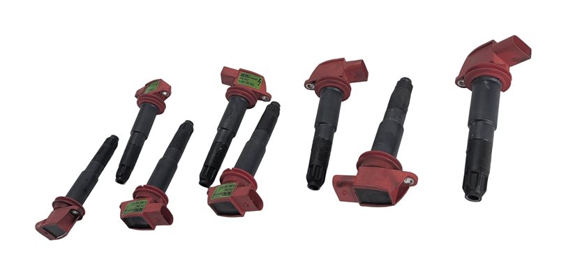 2008-2010 PORSCHE CAYENNE (957) 4.8L V8 ENGINE IGNITION COIL IGNITER SET-8