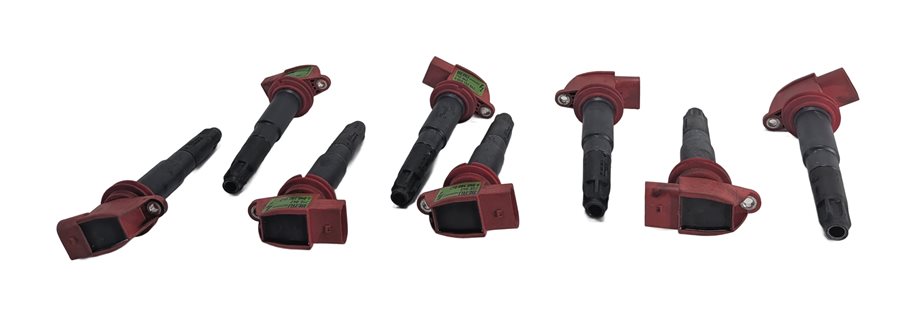 Thumbnail 2: 2008-2010 PORSCHE CAYENNE (957) 4.8L V8 ENGINE IGNITION COIL IGNITER SET-8