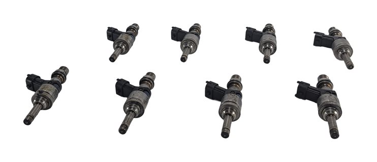 Thumbnail 2: 09-14 PORSCHE CAYENNE PANAMERA (958 970) 4.8L M48 NON-TURBO FUEL INJECTOR SET 8