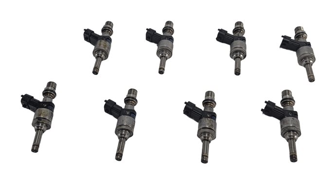 Thumbnail 3: 09-14 PORSCHE CAYENNE PANAMERA (958 970) 4.8L M48 NON-TURBO FUEL INJECTOR SET 8