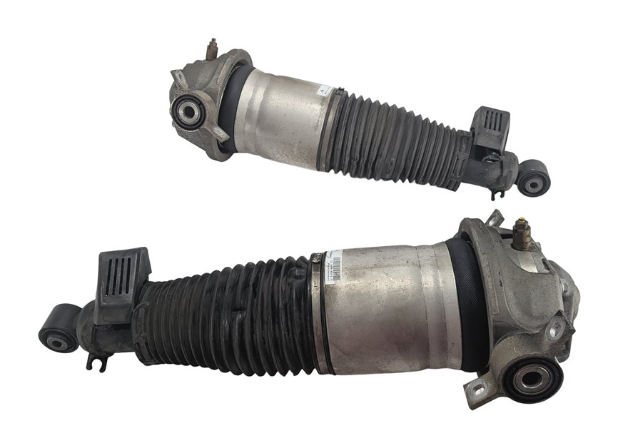 Thumbnail 4: 08-10 PORSCHE CAYENNE 957 4.8L REAR LEFT & RIGHT AIR SUSPENSION SHOCK STRUT SET2