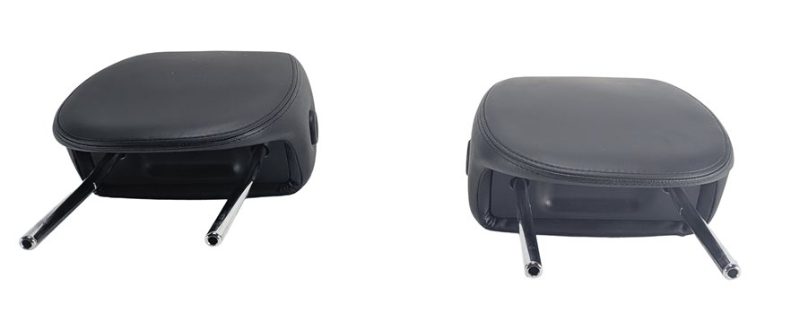 Thumbnail 2: 05-10 PORSCHE CAYENNE 955 957 FRONT LEFT RIGHT SEAT HEADREST SET/2 (BLACK)