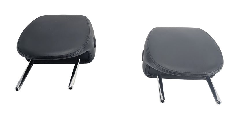 Thumbnail 3: 05-10 PORSCHE CAYENNE 955 957 FRONT LEFT RIGHT SEAT HEADREST SET/2 (BLACK)