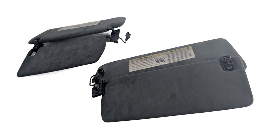 2006-2010 PORSCHE CAYENNE (955 957) FRONT LEFT & RIGHT SUNVISOR SET (Black)