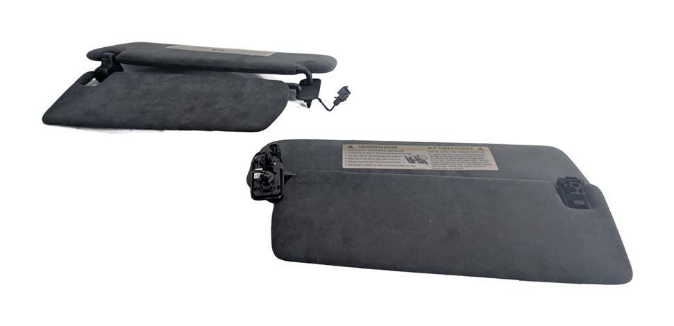 Thumbnail 2: 2006-2010 PORSCHE CAYENNE (955 957) FRONT LEFT & RIGHT SUNVISOR SET (Black)