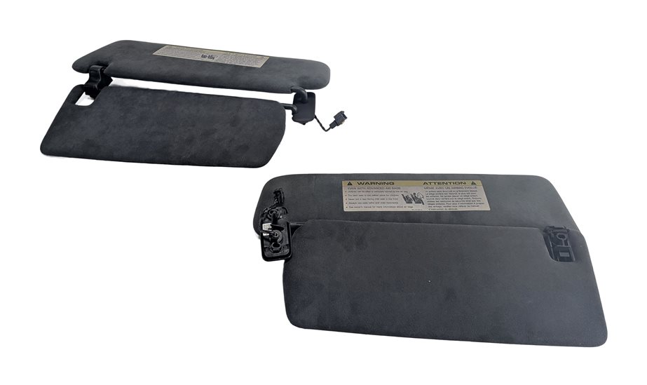 Thumbnail 3: 2006-2010 PORSCHE CAYENNE (955 957) FRONT LEFT & RIGHT SUNVISOR SET (Black)