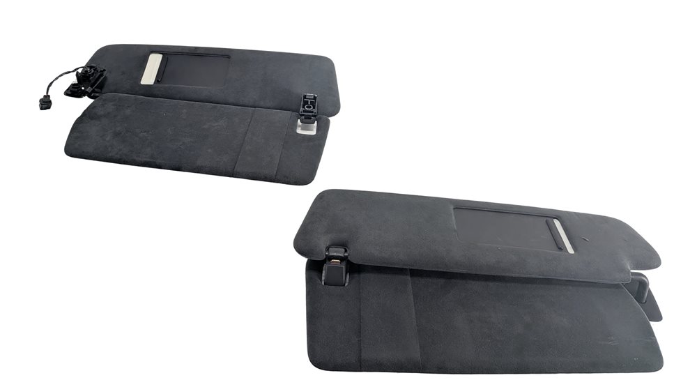 Thumbnail 4: 2006-2010 PORSCHE CAYENNE (955 957) FRONT LEFT & RIGHT SUNVISOR SET (Black)