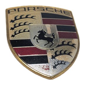 Thumbnail 2: 2010 PORSCHE CAYENNE (955 957) FRONT HOOD LID LOGO CREST EMBLEM BADGE NAME PLATE