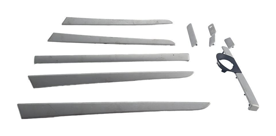 Thumbnail 2: 2010 PORSCHE CAYENNE (955 957) DASH DOOR CONSOLE TRIM SET/10 (Brushed Aluminum)