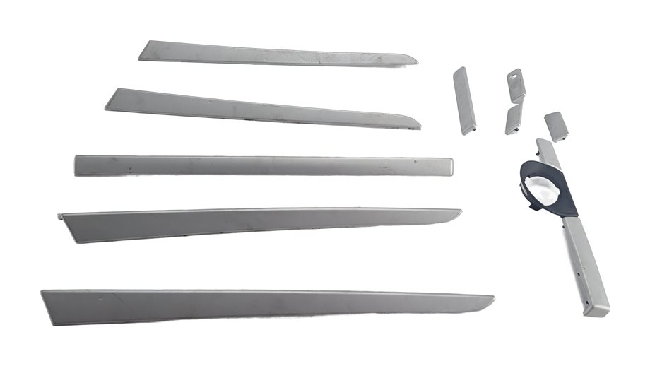 Thumbnail 3: 2010 PORSCHE CAYENNE (955 957) DASH DOOR CONSOLE TRIM SET/10 (Brushed Aluminum)