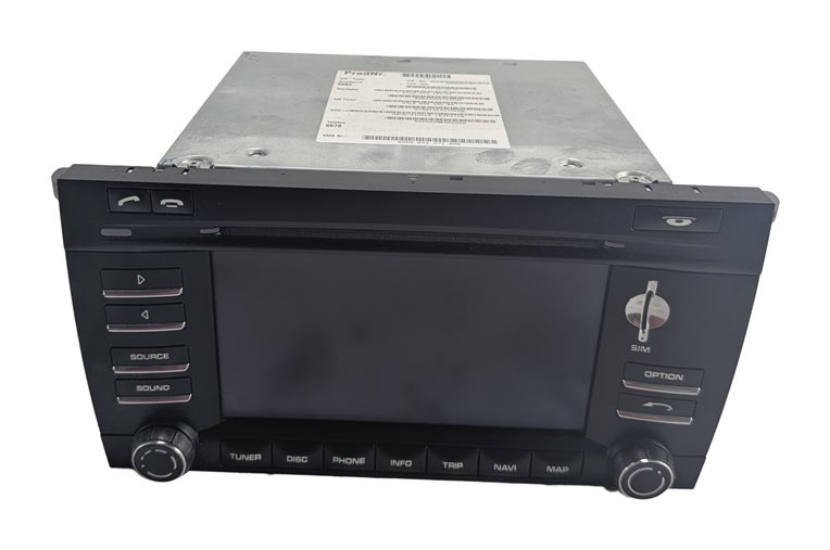 Thumbnail 3: 09-10 PORSCHE CAYENNE (957) FRONT LOWER DASH RADIO CD NAVI MULTIMEDIA SCREEN