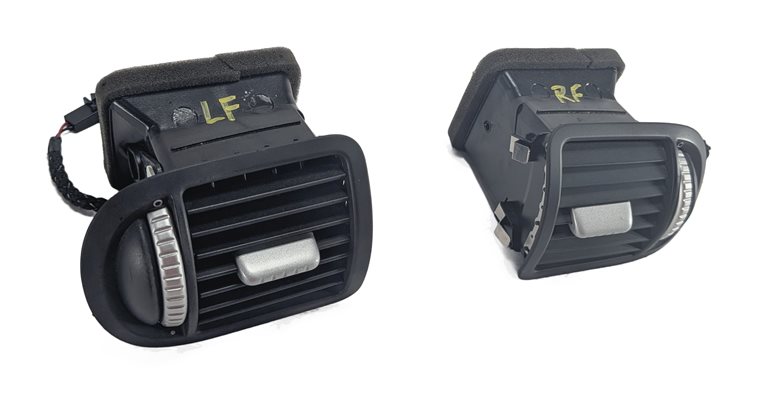 2010 PORSCHE CAYENNE (955 957) LEFT & RIGHT DASH HEAT AIR AC VENT SET/2 (Black)