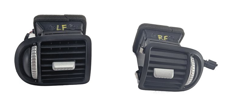Thumbnail 2: 2010 PORSCHE CAYENNE (955 957) LEFT & RIGHT DASH HEAT AIR AC VENT SET/2 (Black)