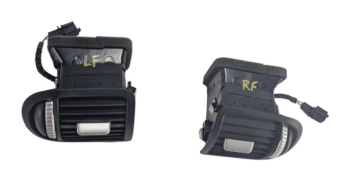 Thumbnail 3: 2010 PORSCHE CAYENNE (955 957) LEFT & RIGHT DASH HEAT AIR AC VENT SET/2 (Black)