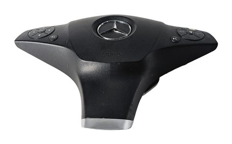 10-12 MERCEDES E350 E550 E63 AMG (W212) DRIVER STEERING WHEEL SRS AIRBAG (Black)