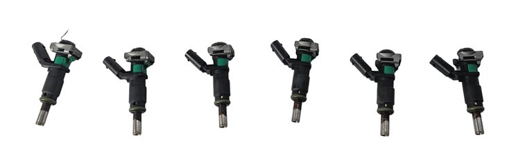 Thumbnail 2: 10-13 MERCEDES C300 C350 E350 GLK S400 (W204 W211 W221 X204) FUEL INJECTOR SET 6