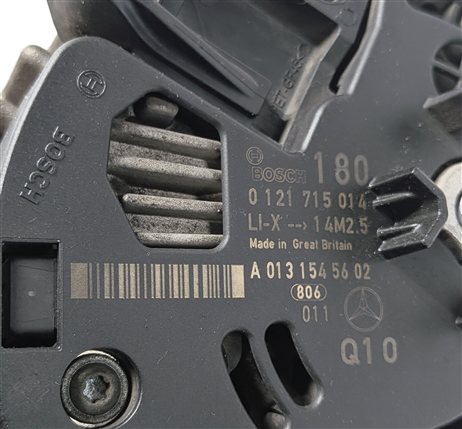 Thumbnail 6: 07-15 MERCEDES C CL E G GL GLC ML S CLS (W204 C207 W166 X166) 180 AMP ALTERNATOR