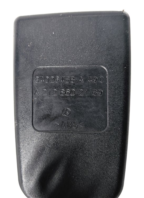 Thumbnail 9: 2011 MERCEDES E350 REAR LEFT CENTER RIGHT SEATBELT BUCKLE RECEIVER SET/3 (Black)