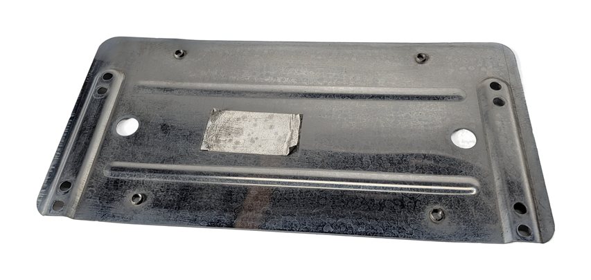 2011 MERCEDES E350 (W212) REAR TRUNK DECK LID LICENSE PLATE MOUNT HOLDER BRACKET