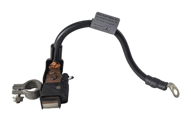 2011 MERCEDES E350 W212 3.5L NEGATIVE GROUND BATTERY CABLE w/IBS SENSOR TERMINAL