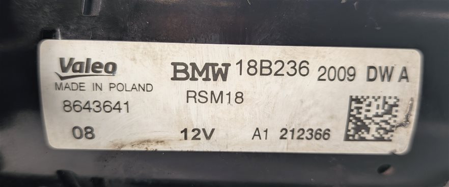 Thumbnail 6: 16-19 BMW 330E 530E 740E HYBRID (F30 G11 G30) 2.0L B48 ENGINE STARTER MOTOR