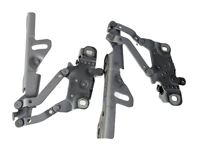 12-21 BMW 2 3 4 SERIES (F22 F30 F32 F34) LEFT & RIGHT HOOD HINGE SET 2 (Silver)