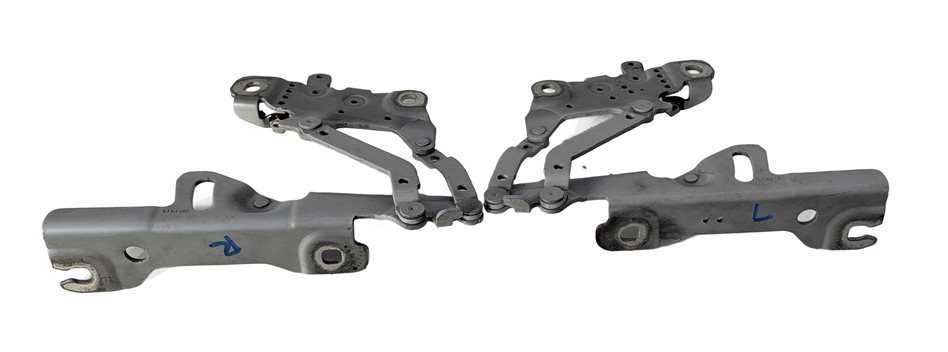 Thumbnail 4: 12-21 BMW 2 3 4 SERIES (F22 F30 F32 F34) LEFT & RIGHT HOOD HINGE SET 2 (Silver)