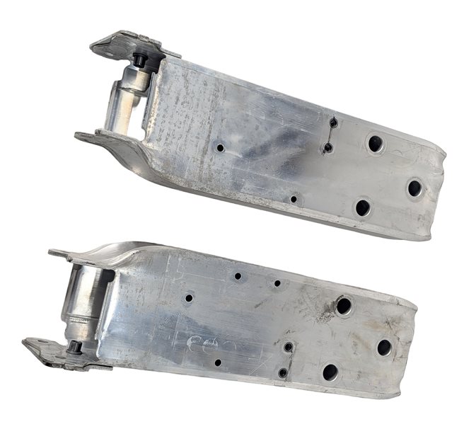 Thumbnail 2: 16-18 BMW 330E HYBRID (F30) L & R FRONT BUMPER REINFORCEMENT MOUNT BRACKET SET-2