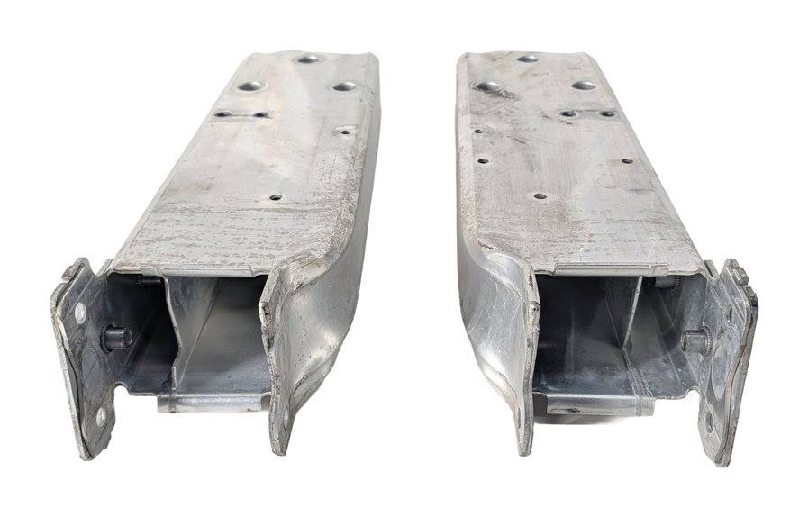 Thumbnail 3: 16-18 BMW 330E HYBRID (F30) L & R FRONT BUMPER REINFORCEMENT MOUNT BRACKET SET-2