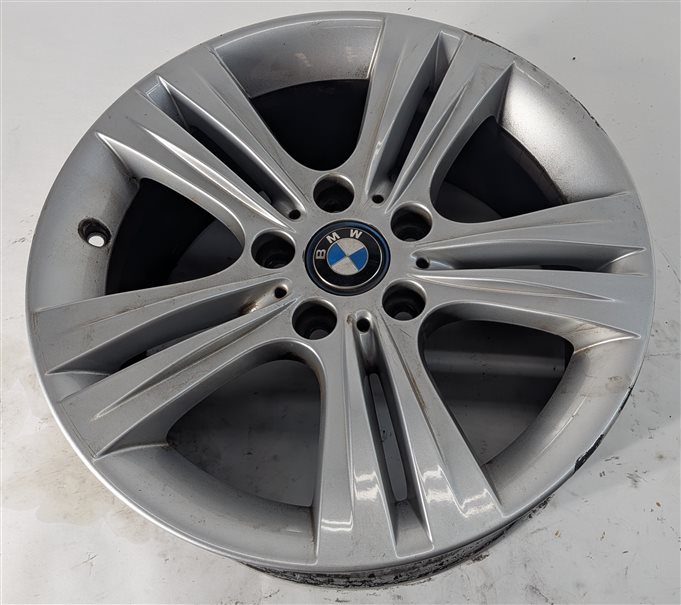 12-18 BMW 3 4 SERIES F30 F32 17x7.5 DOUBLE 5-SPOKE ALUMINUM WHEEL RIM SILVER