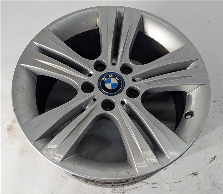12-18 BMW 3 4 SERIES F30 F32 17x7.5 DOUBLE 5-SPOKE ALUMINUM WHEEL RIM SILVER
