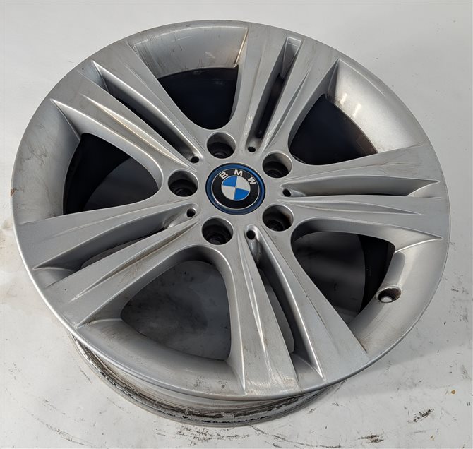Thumbnail 2: 12-18 BMW 3 4 SERIES F30 F32 17x7.5 DOUBLE 5-SPOKE ALUMINUM WHEEL RIM SILVER