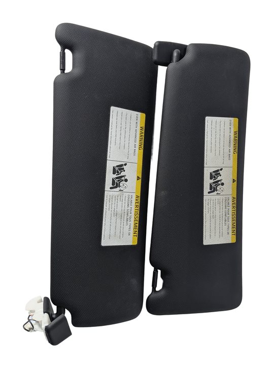 12-19 BMW 3 4 SERIES (F30 F31 F32 F33) FRONT LEFT & RIGHT SUNVISOR SET (Black)