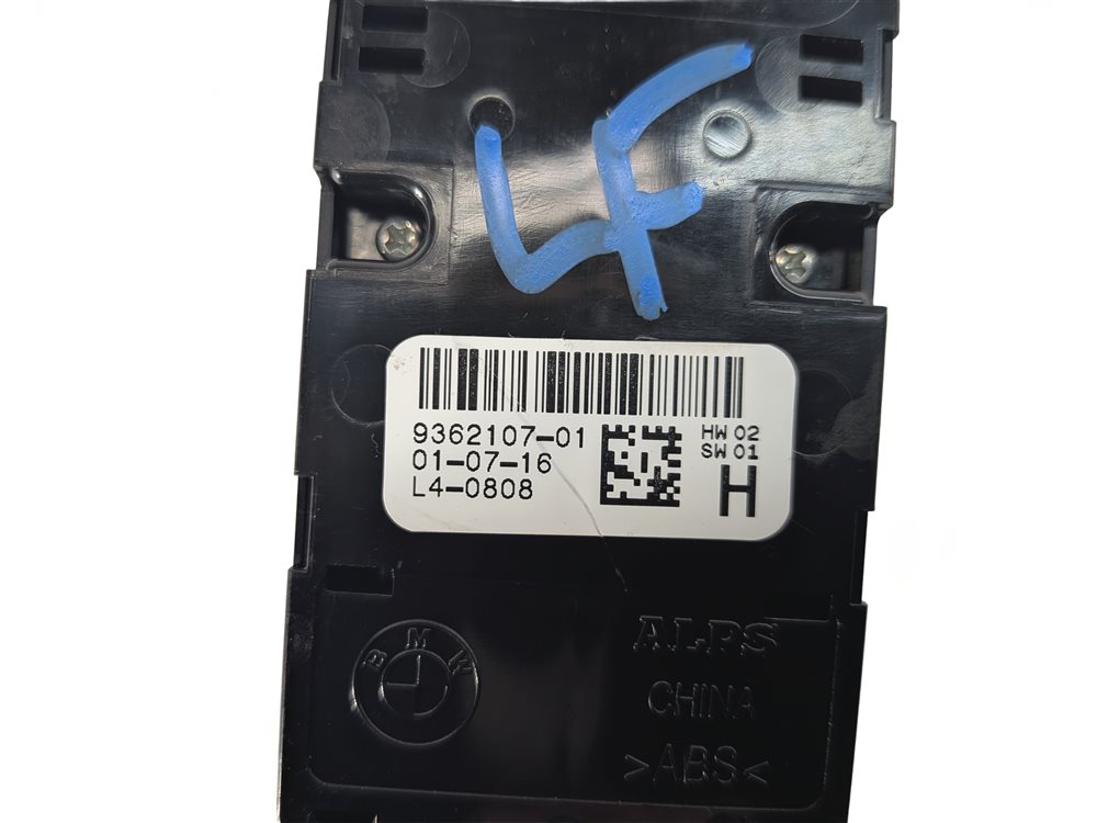 Thumbnail 12: 2012-2019 BMW 3 4 M3 X3 X4 SERIES FRONT LEFT DRIVER WINDOW SWITCH P-FOLD (BLACK)