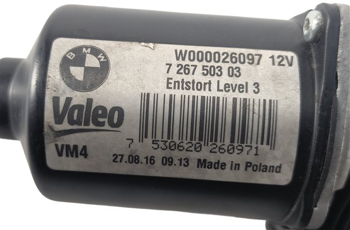 Thumbnail 8: 2012-2019 BMW M3 M4 3 4 SERIES (F30 F32) FRONT WINDSHIELD WIPER MOTOR